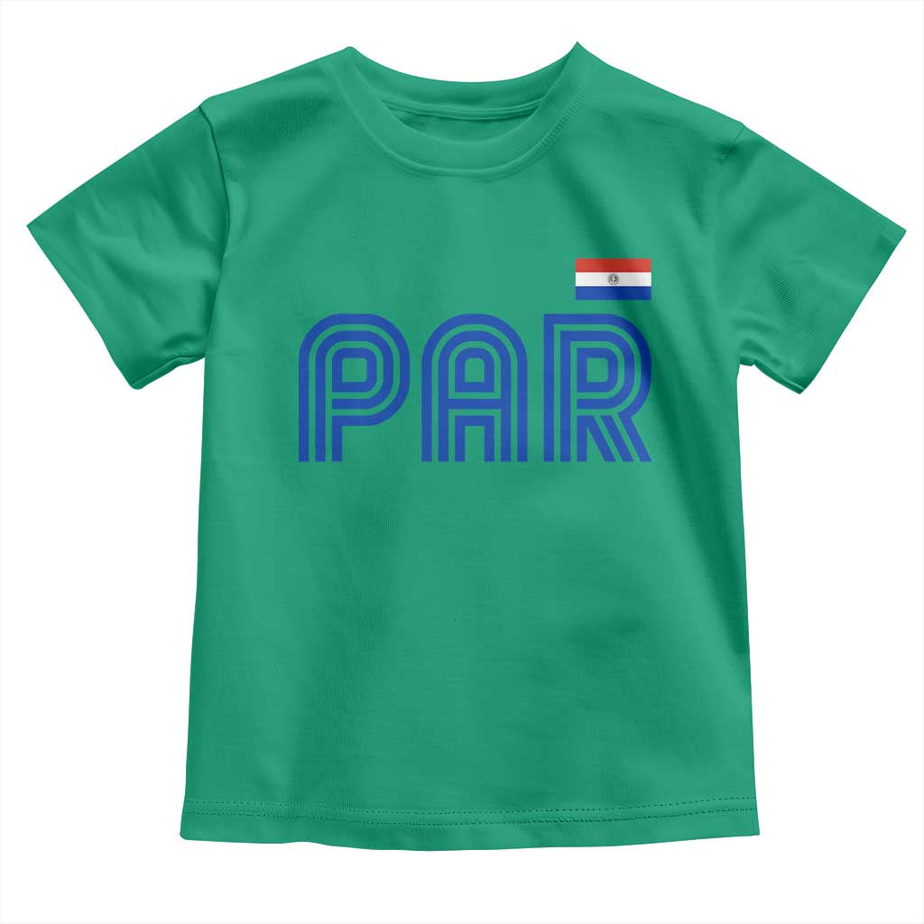 Vintage Paraguay Toddler T Shirt Retro Typography Patriotic Paraguayan Pride Flag Graphic