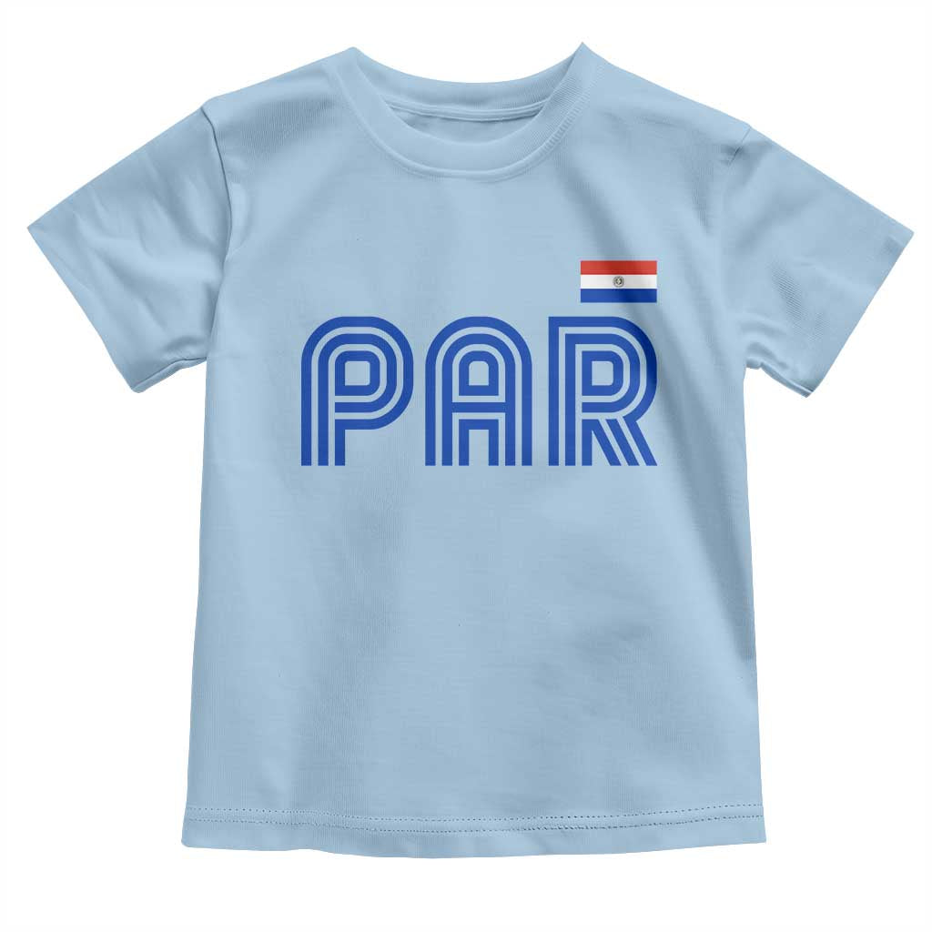 Vintage Paraguay Toddler T Shirt Retro Typography Patriotic Paraguayan Pride Flag Graphic
