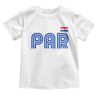 Vintage Paraguay Toddler T Shirt Retro Typography Patriotic Paraguayan Pride Flag Graphic