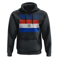 Vintage Paraguay Flag Distressed Paraguayan Pride Patriotic Soccer Fan Graphic Hoodie