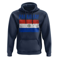Vintage Paraguay Flag Distressed Paraguayan Pride Patriotic Soccer Fan Graphic Hoodie