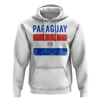 Vintage Paraguay Flag Distressed Paraguayan Pride Patriotic Soccer Fan Graphic Hoodie