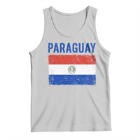 Vintage Paraguay Flag Distressed Paraguayan Pride Patriotic Soccer Fan Graphic Tank Top