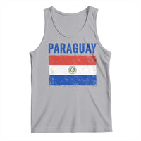 Vintage Paraguay Flag Distressed Paraguayan Pride Patriotic Soccer Fan Graphic Tank Top