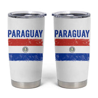 Vintage Paraguay Flag Distressed Paraguayan Pride Patriotic Soccer Fan Graphic Tumbler Cup