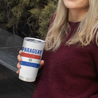 Vintage Paraguay Flag Distressed Paraguayan Pride Patriotic Soccer Fan Graphic Tumbler Cup