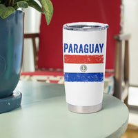 Vintage Paraguay Flag Distressed Paraguayan Pride Patriotic Soccer Fan Graphic Tumbler Cup
