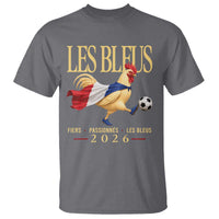 Les Bleus 2026 France Soccer T Shirt Rooster Wearing French Flag Patriotic Football Fan Graphic