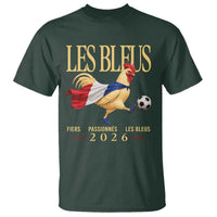 Les Bleus 2026 France Soccer T Shirt Rooster Wearing French Flag Patriotic Football Fan Graphic