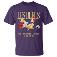Les Bleus 2026 France Soccer T Shirt Rooster Wearing French Flag Patriotic Football Fan Graphic