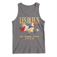 Les Bleus 2026 France Soccer Tank Top Rooster Wearing French Flag Patriotic Football Fan Graphic