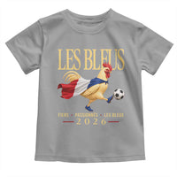 Les Bleus 2026 France Soccer Toddler T Shirt Rooster Wearing French Flag Patriotic Football Fan Graphic