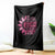 Breast Cancer Throw Blanket Pink Ribbon Being Strong Quote Support Gift - Wonder Print Shop