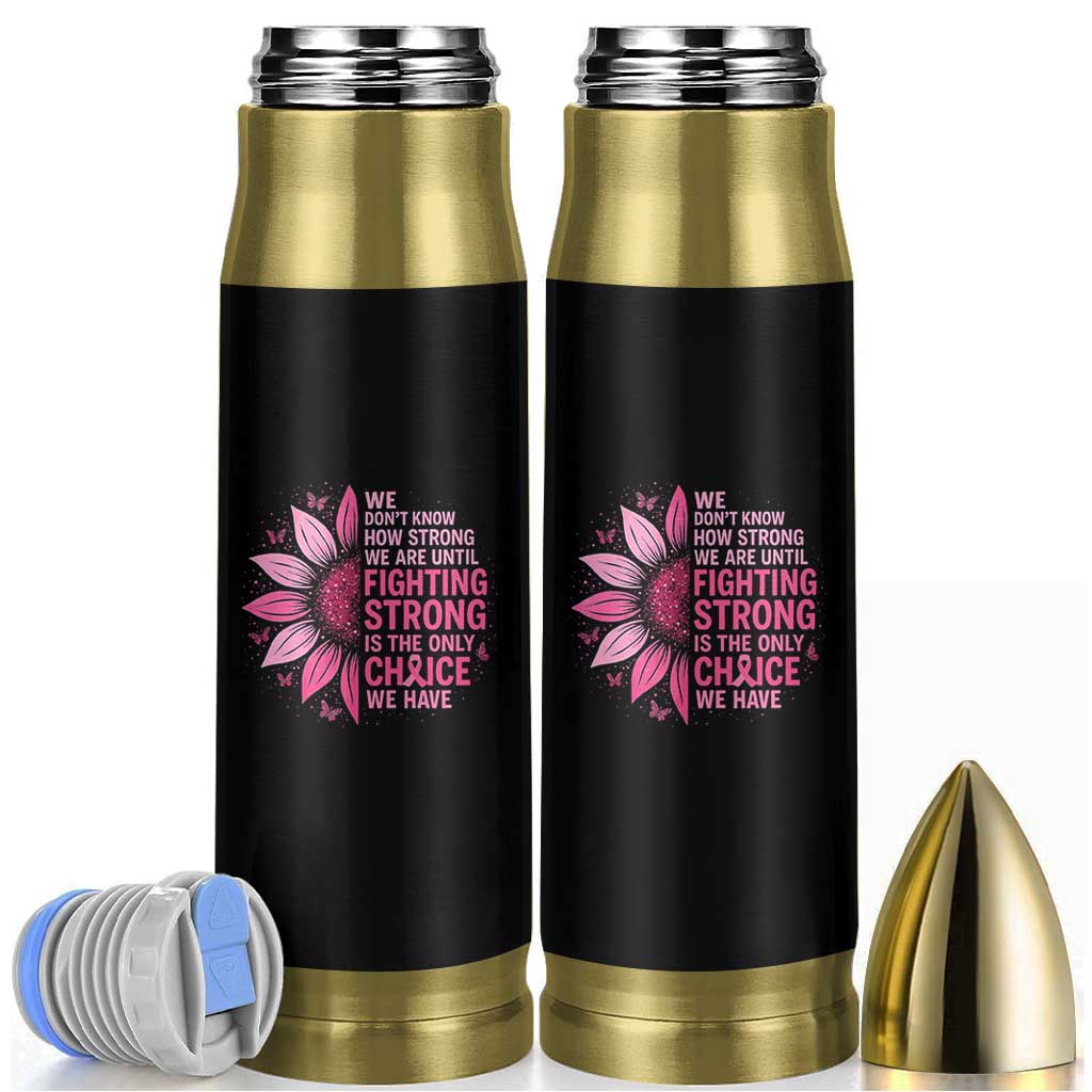 Breast Cancer Bullet Tumbler Pink Ribbon Being Strong Quote Support Gift - Wonder Print Shop