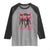 In October We Wear Pink Raglan Shirt Breast Cancer Awareness Month Cowgirl Pink Ribbon - Wonder Print Shop