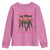 In October We Wear Pink Youth Sweatshirt Breast Cancer Awareness Month Cowgirl Pink Ribbon - Wonder Print Shop