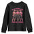 In October We Wear Pink Youth Sweatshirt Breast Cancer Awareness Month Cowgirl Pink Ribbon - Wonder Print Shop