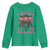In October We Wear Pink Youth Sweatshirt Breast Cancer Awareness Month Cowgirl Pink Ribbon - Wonder Print Shop