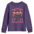 In October We Wear Pink Youth Sweatshirt Breast Cancer Awareness Month Cowgirl Pink Ribbon - Wonder Print Shop