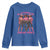 In October We Wear Pink Youth Sweatshirt Breast Cancer Awareness Month Cowgirl Pink Ribbon - Wonder Print Shop