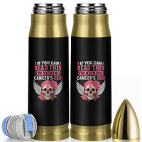 Funny Breast Cancer Survivor Bullet Tumbler Im Kicking Cancers Ass Pink Ribbon Skull - Wonder Print Shop