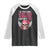 Funny Breast Cancer Survivor Raglan Shirt Im Kicking Cancers Ass Pink Ribbon Skull - Wonder Print Shop