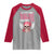 Funny Breast Cancer Survivor Raglan Shirt Im Kicking Cancers Ass Pink Ribbon Skull - Wonder Print Shop
