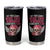Funny Breast Cancer Survivor Tumbler Cup Im Kicking Cancers Ass Pink Ribbon Skull - Wonder Print Shop