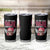 Funny Breast Cancer Survivor Tumbler Cup Im Kicking Cancers Ass Pink Ribbon Skull - Wonder Print Shop