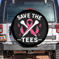 Breast Cancer Awareness Pink Ribbon Golf Spare Tire Cover Funny Save The Tees - Wonder Print Shop