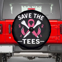 Breast Cancer Awareness Pink Ribbon Golf Spare Tire Cover Funny Save The Tees - Wonder Print Shop
