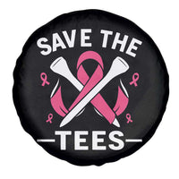 Breast Cancer Awareness Pink Ribbon Golf Spare Tire Cover Funny Save The Tees - Wonder Print Shop