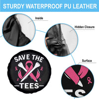 Breast Cancer Awareness Pink Ribbon Golf Spare Tire Cover Funny Save The Tees - Wonder Print Shop