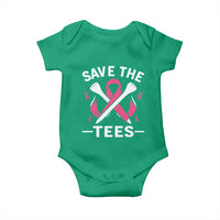 Breast Cancer Awareness Pink Ribbon Golf Baby Onesie Funny Save The Tees - Wonder Print Shop