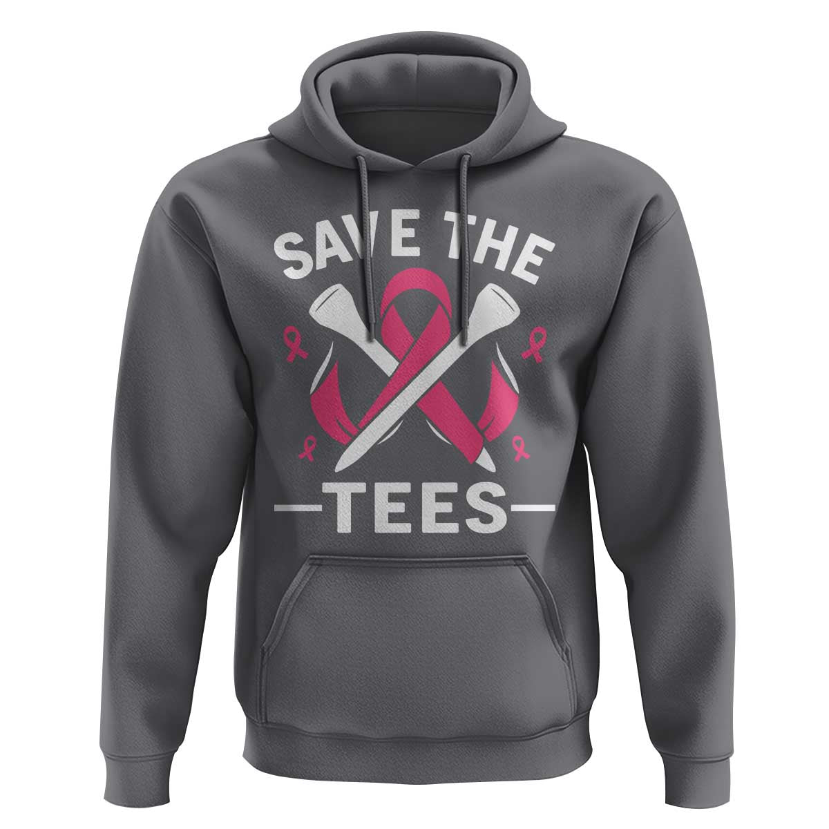 Breast Cancer Awareness Pink Ribbon Golf Hoodie Funny Save The Tees - Wonder Print Shop