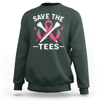 Breast Cancer Awareness Pink Ribbon Golf Sweatshirt Funny Save The Tees - Wonder Print Shop