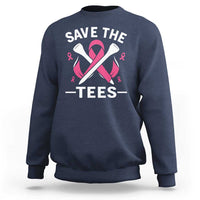 Breast Cancer Awareness Pink Ribbon Golf Sweatshirt Funny Save The Tees - Wonder Print Shop