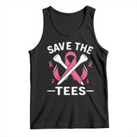 Breast Cancer Awareness Pink Ribbon Golf Tank Top Funny Save The Tees - Wonder Print Shop
