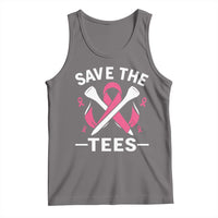 Breast Cancer Awareness Pink Ribbon Golf Tank Top Funny Save The Tees - Wonder Print Shop