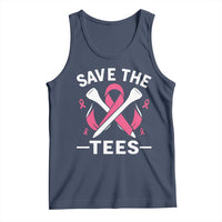 Breast Cancer Awareness Pink Ribbon Golf Tank Top Funny Save The Tees - Wonder Print Shop
