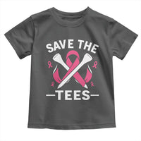 Breast Cancer Awareness Pink Ribbon Golf Toddler T Shirt Funny Save The Tees - Wonder Print Shop
