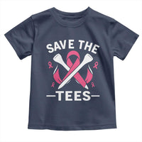 Breast Cancer Awareness Pink Ribbon Golf Toddler T Shirt Funny Save The Tees - Wonder Print Shop