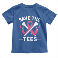 Breast Cancer Awareness Pink Ribbon Golf Toddler T Shirt Funny Save The Tees - Wonder Print Shop