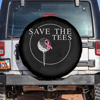 Breast Cancer Awareness Golf Spare Tire Cover Pink Ribbon Save The Tees Fundraiser Team - Wonder Print Shop