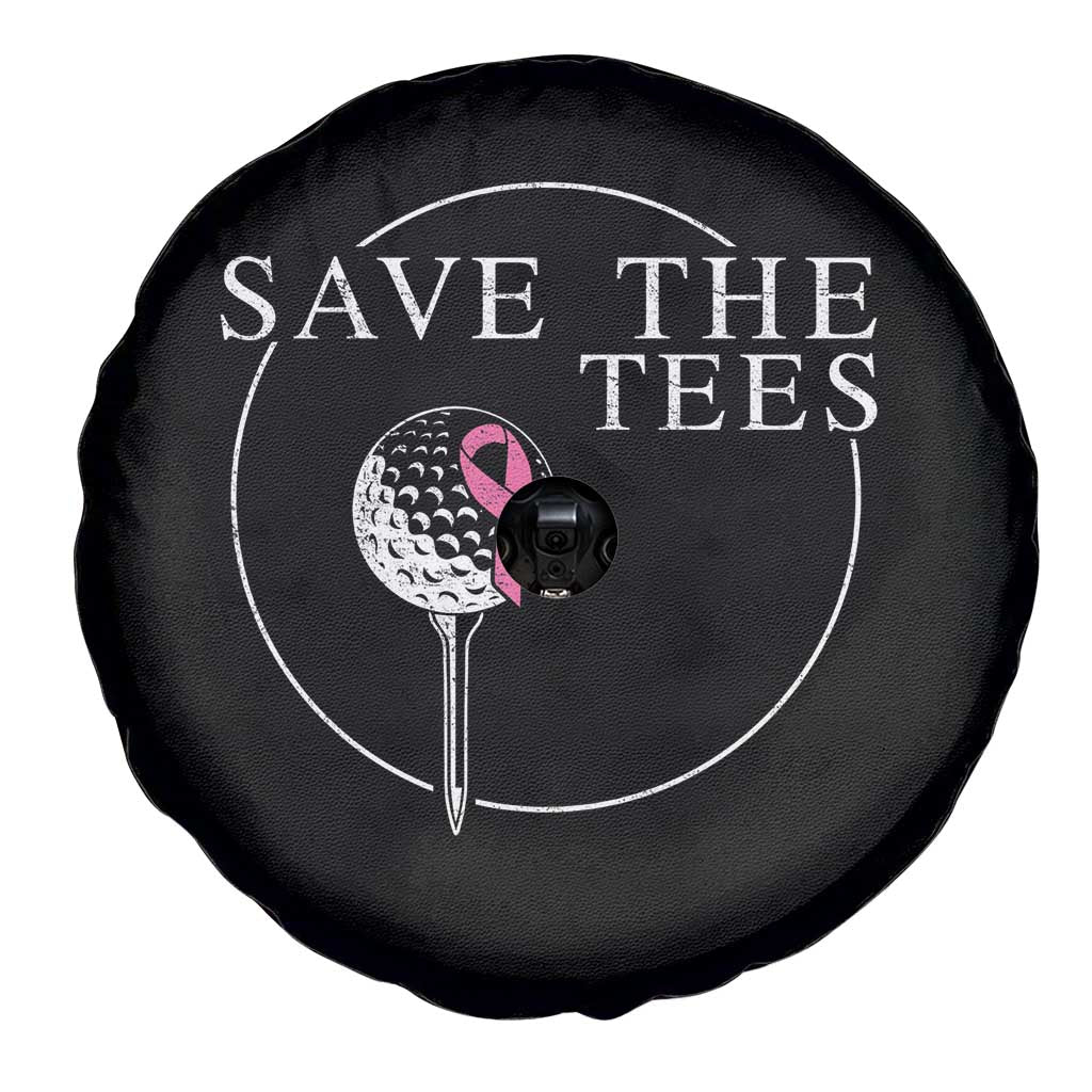 Breast Cancer Awareness Golf Spare Tire Cover Pink Ribbon Save The Tees Fundraiser Team - Wonder Print Shop