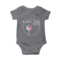 Breast Cancer Awareness Golf Baby Onesie Pink Ribbon Save The Tees Fundraiser Team - Wonder Print Shop