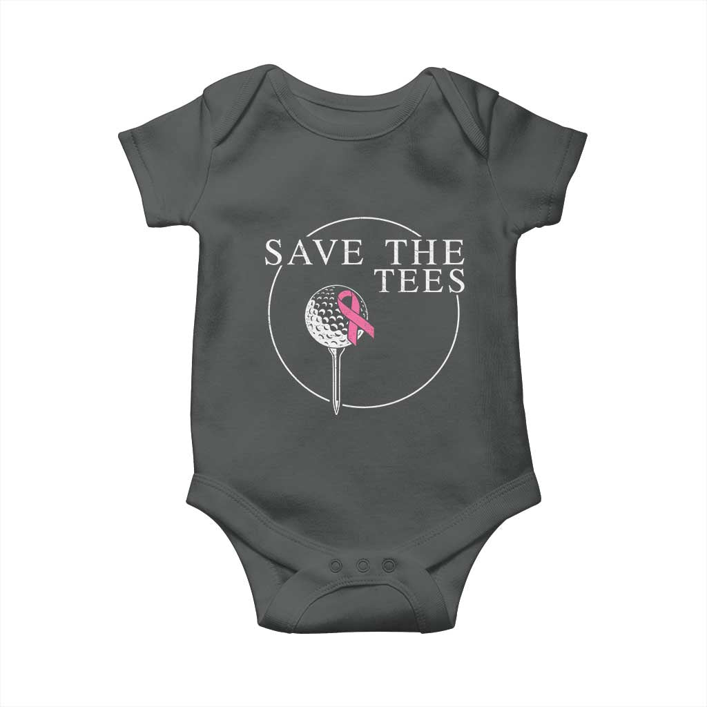 Breast Cancer Awareness Golf Baby Onesie Pink Ribbon Save The Tees Fundraiser Team - Wonder Print Shop