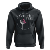 Breast Cancer Awareness Golf Hoodie Pink Ribbon Save The Tees Fundraiser Team - Wonder Print Shop