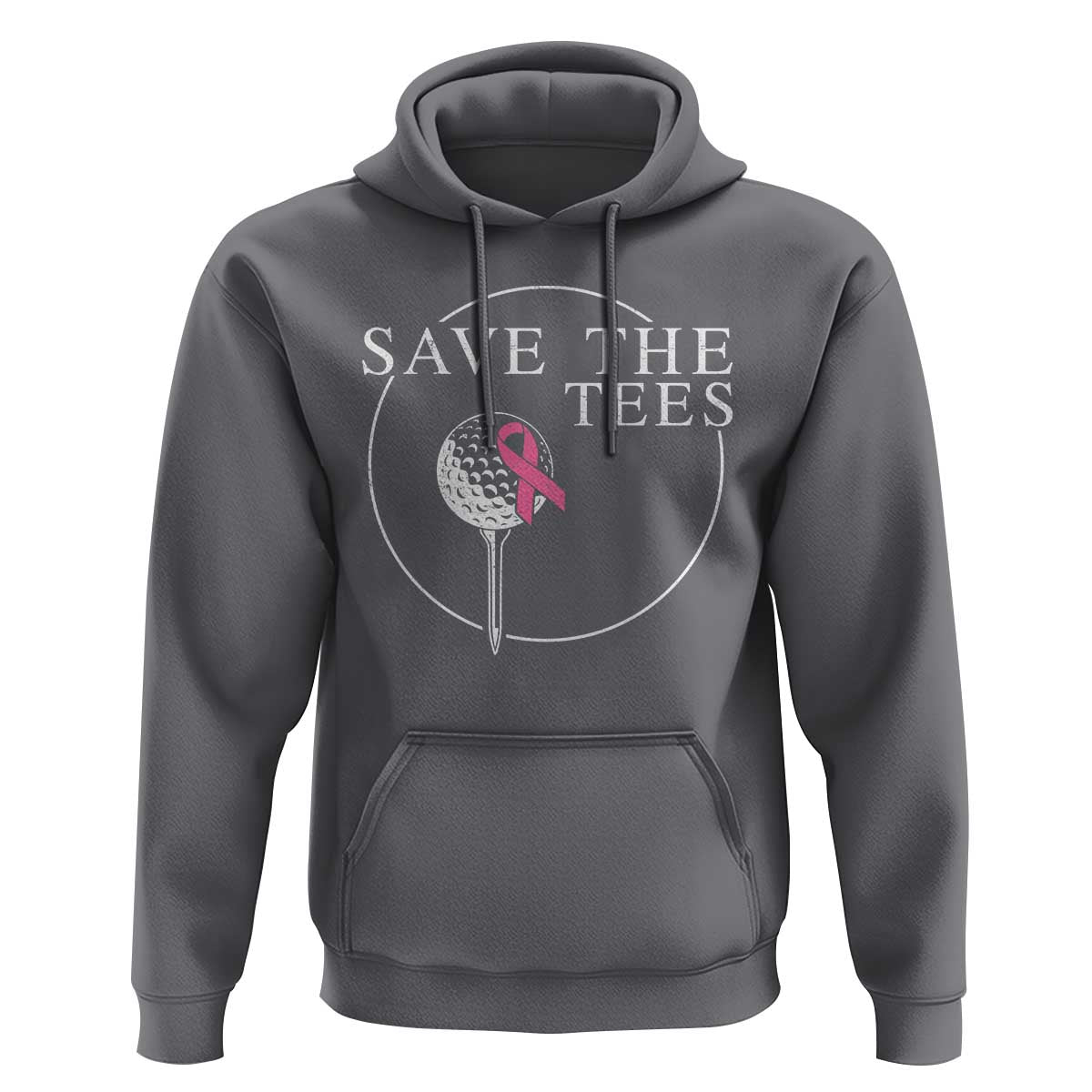 Breast Cancer Awareness Golf Hoodie Pink Ribbon Save The Tees Fundraiser Team - Wonder Print Shop