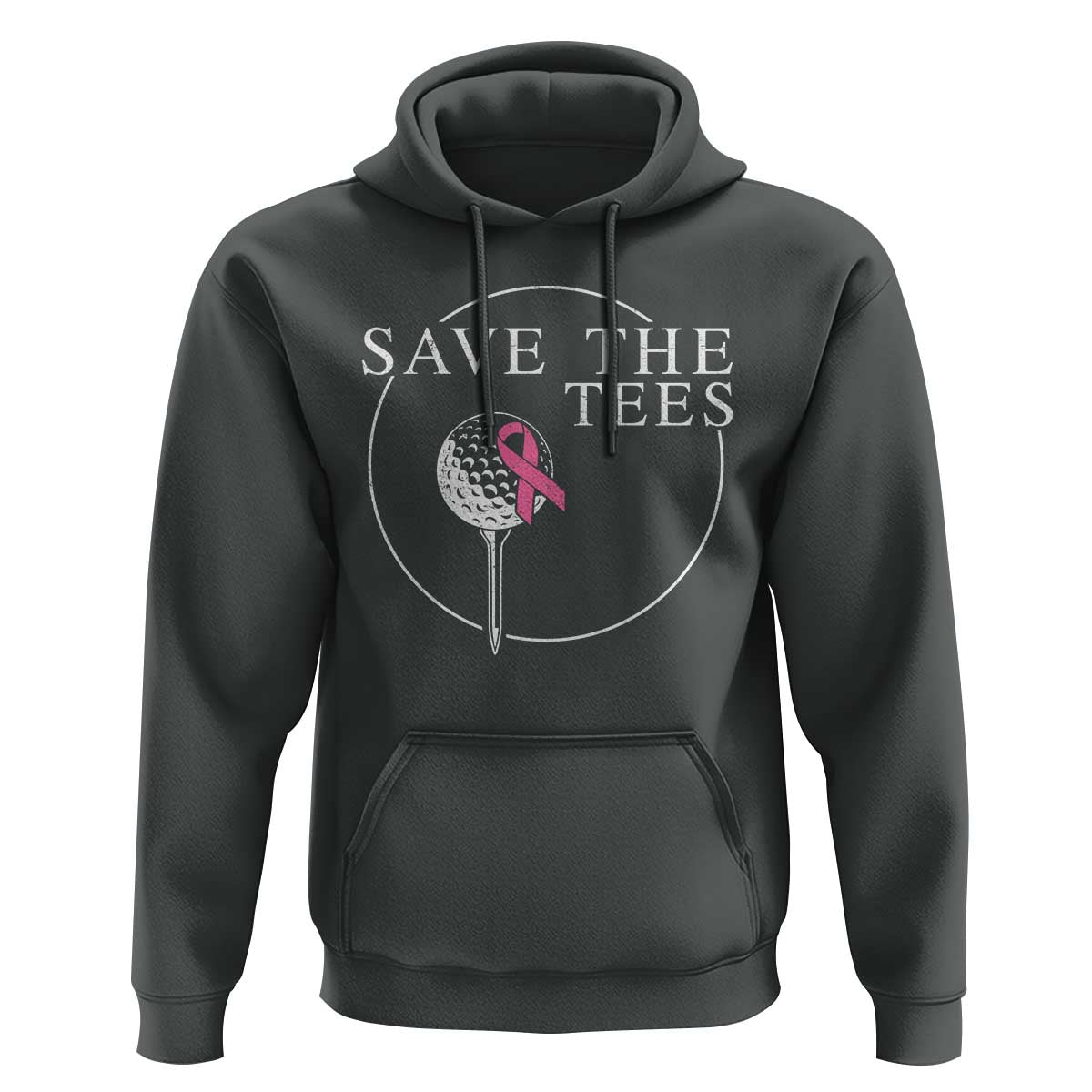 Breast Cancer Awareness Golf Hoodie Pink Ribbon Save The Tees Fundraiser Team - Wonder Print Shop